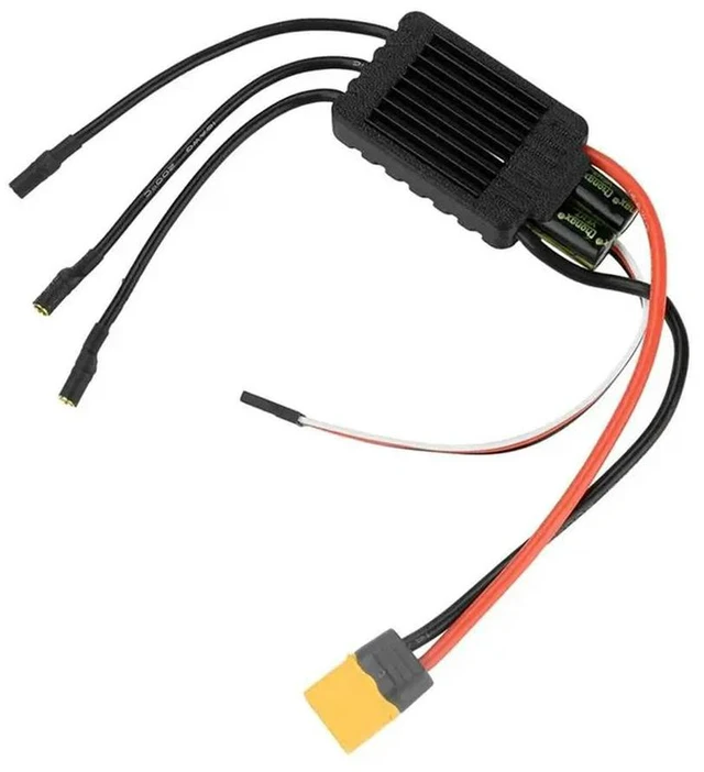 Alt view image 4 of 6 - Electronic Speed Controller AM32 3-6S 120A Brushless Speed Controller With 5.2V 4A/7.2V 3.5A BEC For Hand-Launch Aircraft