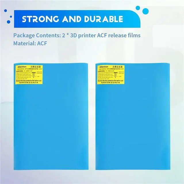 Alt view image 6 of 6 - ACF Release Film(2Pcs) For Elegoo Saturn 2 3 Ultra, For ANYCUBIC Photon M7/M7 Pro- For 3D Printer Accessories