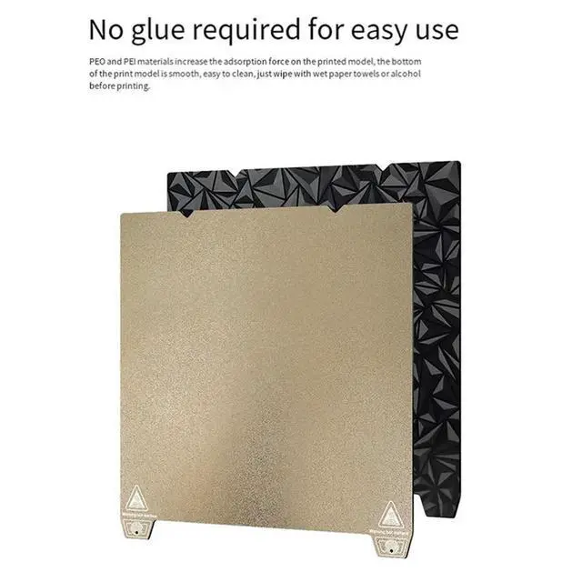 Alt view image 2 of 3 - 2X Hot Bed Printing Panel 310X315mm Pei Spraying+Peo Film Build Plate For K1 Max Printer