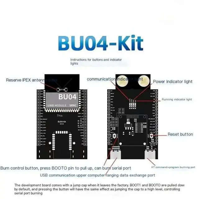 Alt view image 3 of 3 - BU04 Development Board UWB Indoor Bidirectional Ranging And Positioning Module 10Cm Tracking And Positioning