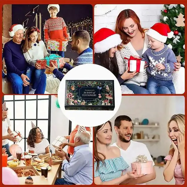 Alt view image 3 of 3 - 2X Stationery Advent Calendar 2024, Christmas Countdown Ultimate Calendar, Book Advent Calendar 2024