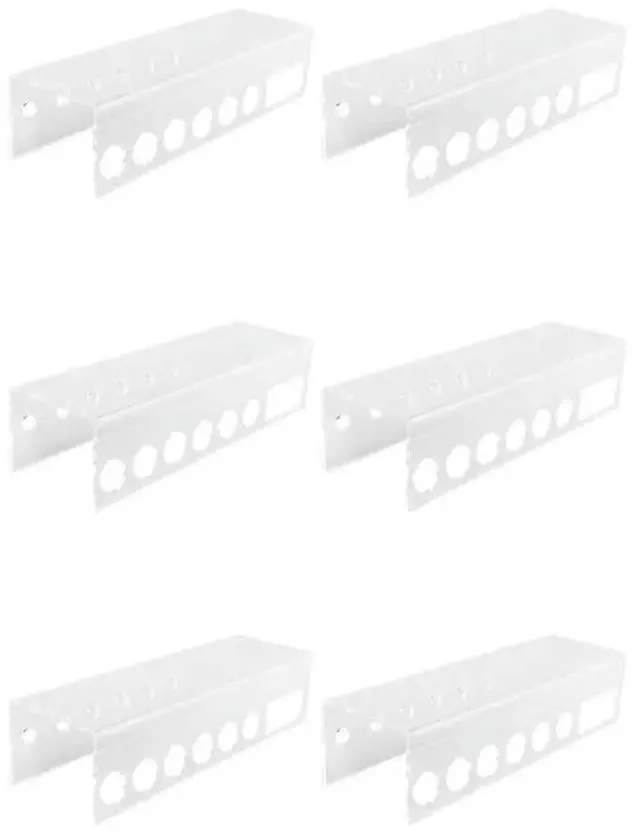 Main image of 6X Wall-Mounted Acrylic Dry Erase Marker Holder, 6 Slot Clear Eraser Marker Organizer For Office School Home