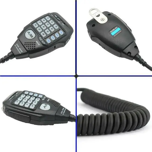 Alt view image 2 of 3 - AT-588UV AT-778UV Walkie Talkie Handheld Microphone PTT Mic Speaker Hand FM Band Car Mobile Radio Talk Microphone