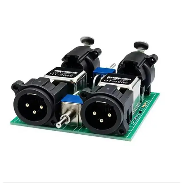 Alt view image 2 of 3 - XLR 6.5 Lotus 2-Way Audio Isolator Audio Current Noise Eliminator Mixer For Live Broadcast Applications