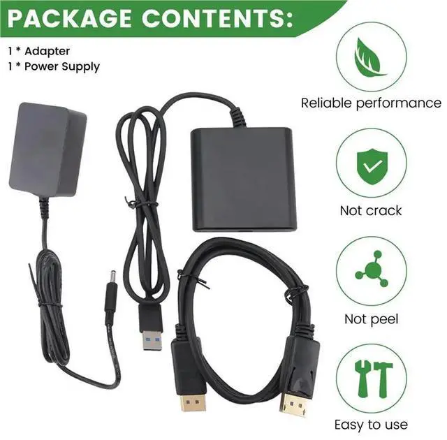 Alt view image 3 of 3 - For PS5VR2 PC Adapter PSVR2 Computer Converter For Steamvr Gaming Accessories Adapter Power Kit And Displayport Cable US US P