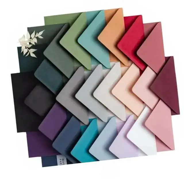 Alt view image 2 of 3 - 100PCS Morandi Small Envelopes, 145X112mm Mini Blank Paper Gift Envelopes For Greeting Cards, Holiday Presents