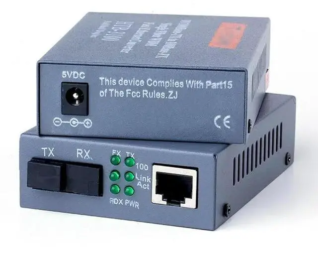 Alt view image 2 of 3 - 3 Pair HTB-3100 Fiber Single Fiber Converter 25Km SC 10/100M Single Mode Single Fiber EU Plug