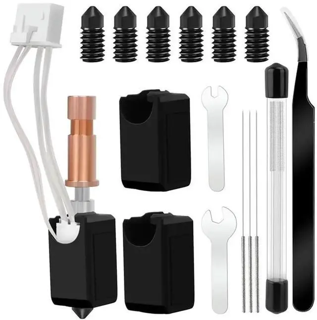 Main image of S1 Combo For S1 For S1 Combo Hotend 1 Hot End 6 Hardened Steel Nozzles And 2 Socks 3D Printer Accessories