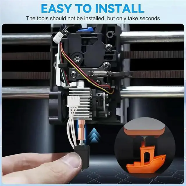Alt view image 3 of 3 - S1 Combo For S1 For S1 Combo Hotend 1 Hot End 6 Hardened Steel Nozzles And 2 Socks 3D Printer Accessories