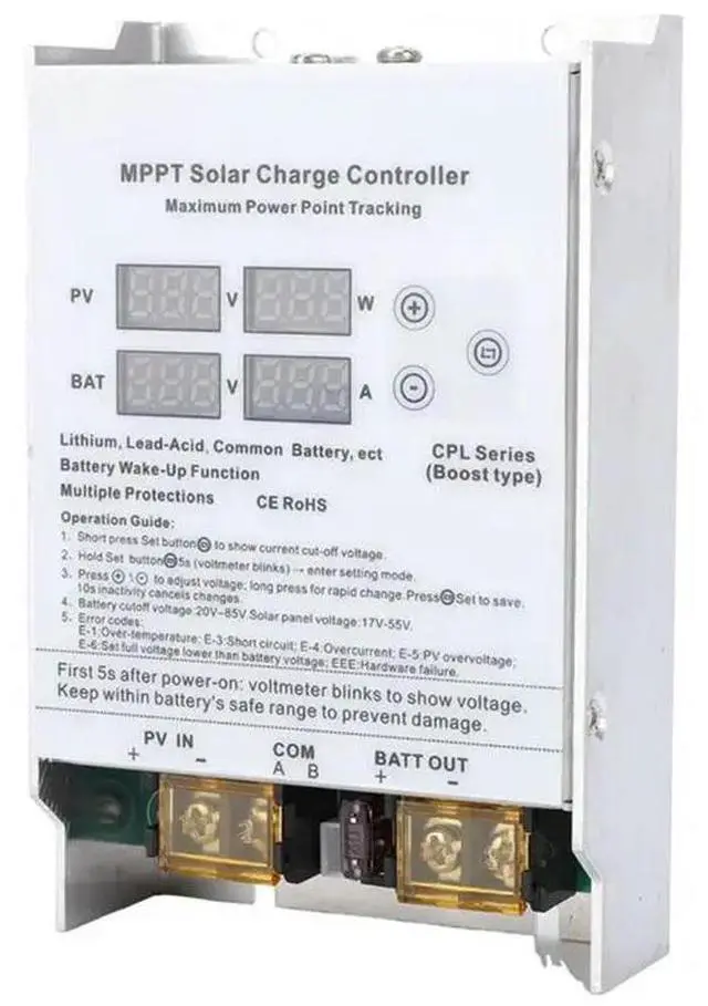 Main image of High Efficiency Solar Power Charge Controller 600W MPPT Boost Regulator For 24V 36V 48V 72V Multiple