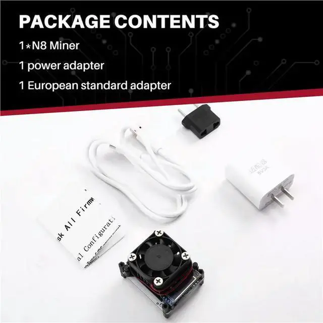 Alt view image 3 of 3 - Bitdsk N8 200Gh/S BM1397 BTC Bitcoin ASIC Miner Solo Lottery Mining Machine EU PLUG
