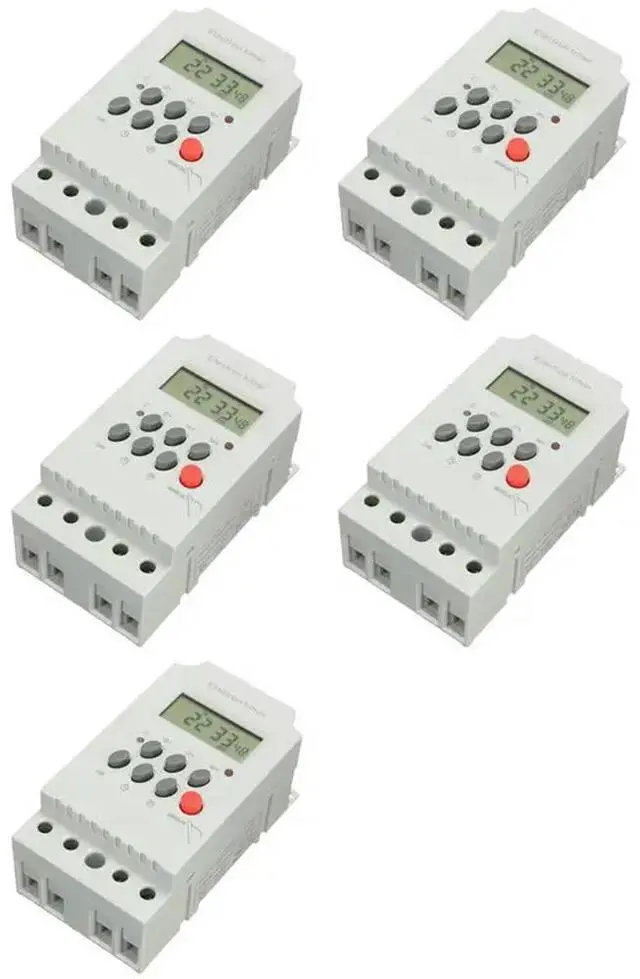Main image of 5X KG316T-II Din Rail Microcomputer Time Control Switch Time Control Timer AC220V 25A DIGITAL TIMER SWITCH Relay Control