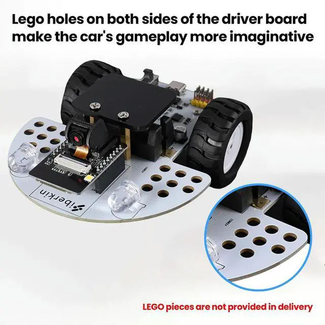 Alt view image 3 of 3 - ESP32 Vision Car For Robot For Programming With ESP32 Camera Support C Programming DIY RobotKit