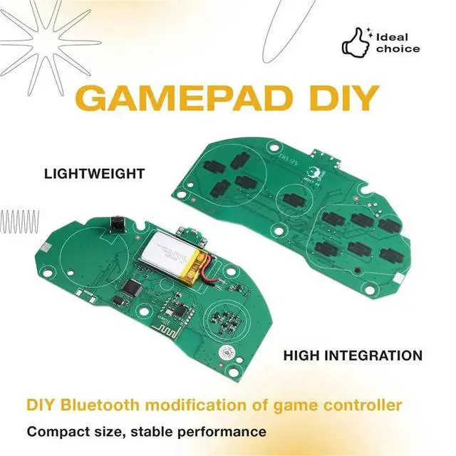Alt view image 2 of 3 - Retro Conversion Accessory For Sega MD Classic Game Handle DIY Bluetooth Modification Kit