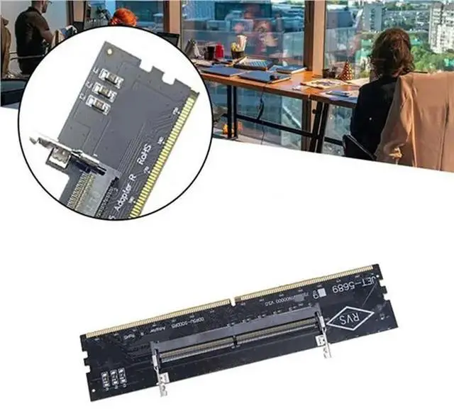 Alt view image 3 of 3 - 4Pcs DDR5 SODIMM To DIMM Adapter DDR-5 Memory Converter DDR5 PCB DDR 5 Memory Tester For PC Desktop Motherboard