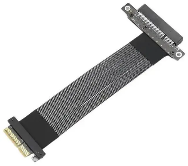 Main image of K28SF-BK PCIe 5.0 x4 to x8 Riser Cable 15cm High-Speed Flexible Gen5 128Gbps Server/PC Extension