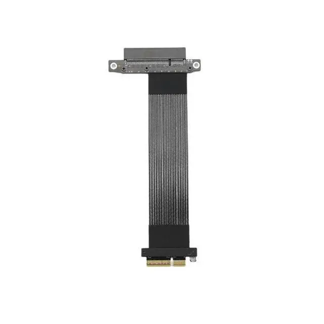 Alt view image 3 of 3 - K28SF-BK PCIe 5.0 x4 to x8 Riser Cable 15cm High-Speed Flexible Gen5 128Gbps Server/PC Extension