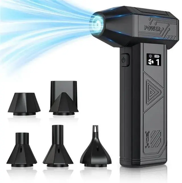 Main image of Compressed Air Duster Super Power Rechargeable Electric Blower For Home, Camera, Car, Computer & Keyboard Cleaning