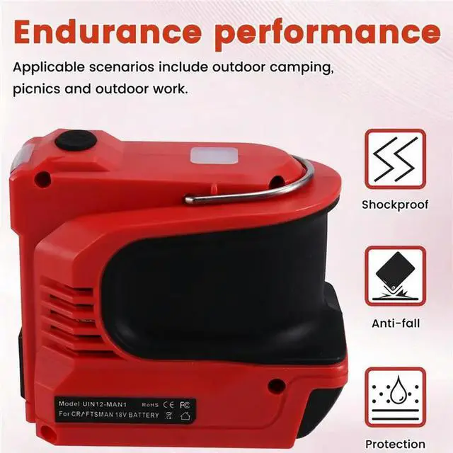 Alt view image 3 of 3 - Power Adapter 180W Power Inverter For Craftsman 20V DC20V To AC 110V With USB & Type-C US PLUG