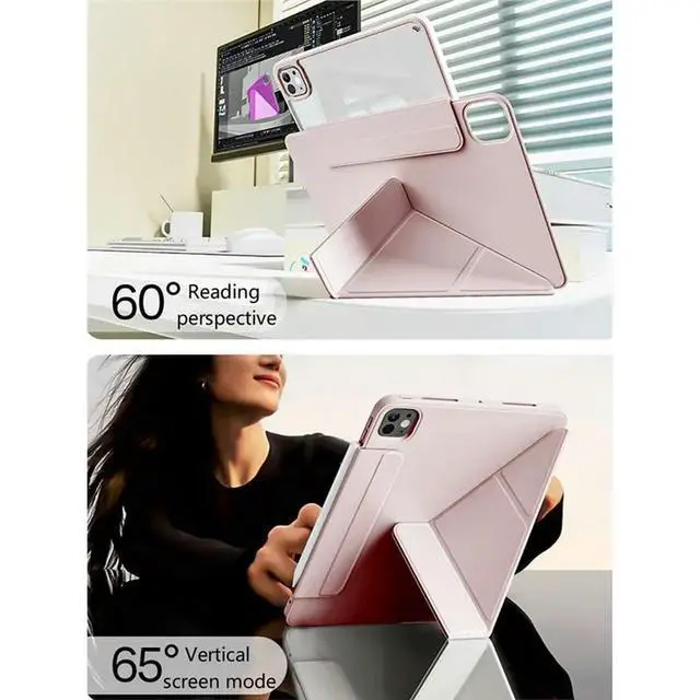 Alt view image 3 of 3 - For Ipad Pro 13 11Th Case M5 Powerful Magnetic Attachment Slim Trifold Slim Case For Ipad Air M5 Case 13Inch