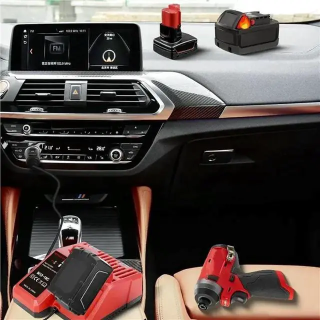 Alt view image 3 of 3 - 2X For 12V 14V 18V M18 Plug With LED Indicator Light Car
