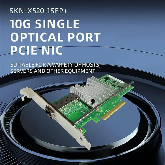 Alt view image 3 of 3 - PCIE 10G SFP+ Network Card For Main Control,Full-Height Universal, 10G Rate, PCIE X8 Single SFP+ Network Card NIC