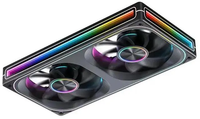 Alt view image 2 of 3 - ZA-240 Case Cooling Fan ARGB 12Cm Connected Building Block Fan PWM Silent Chassis Fan