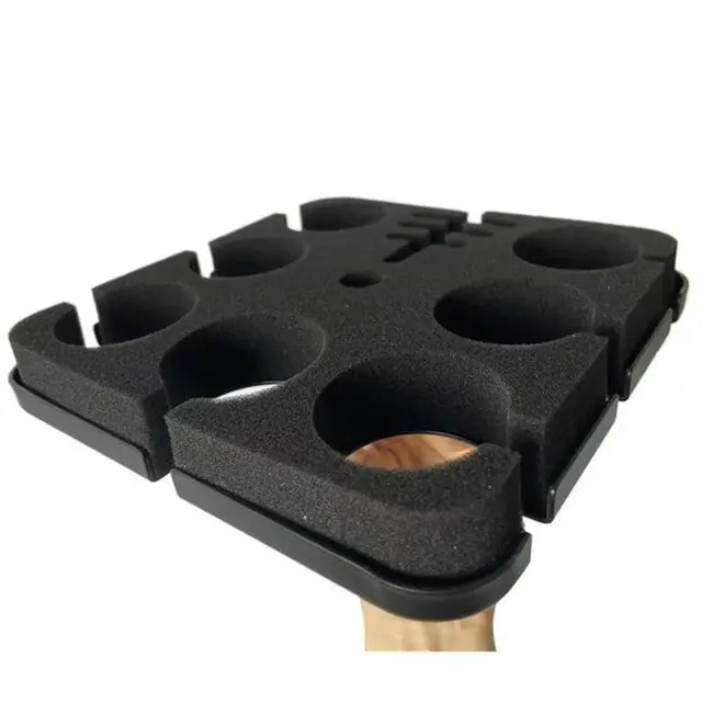 Alt view image 3 of 3 - Square Tray For Microphone Holder Multi Holds Up To 7 For Mics For Mic Stand On Stage Organizer And Display