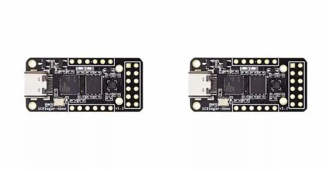 Main image of 2X Icesugar-Nano FPGA Development Board Open Source RISC-V Ice40lp1k Standard PMOD Connector On-Board Icelink Debugger