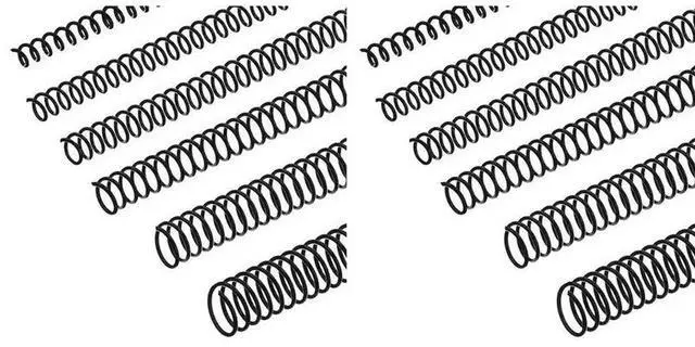 Main image of 240 PCS Spiral Binding Coils Plastic Binder Binding Spirals Rings Multi Size Spiral Binding Wire Combs , 4:1 Pitch