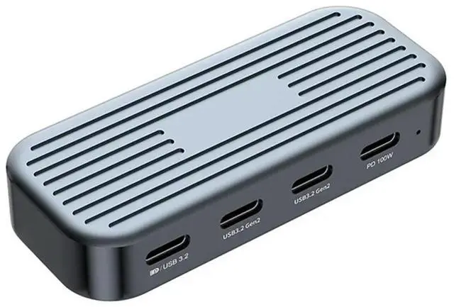 Main image of USB3.2 Gen2 10Gbps USB-C Hub With 4K/60Hz Video Output PD100W USB Splitter Adapter For Laptop