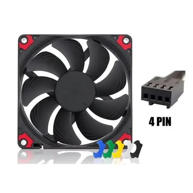 Alt view image 3 of 3 - Ultra-Quiet PWM Computer Case Cooling Fan NF-A9x14 ligent Temperature Control And CPU Fan