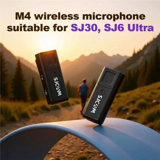 Alt view image 3 of 3 - SJCAM 2PCS Lavalier Microphone For SJ6 Ultra/SJ30 Action Camera Clear Voice Recording 4-Hour Life