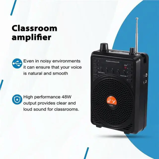 Alt view image 2 of 3 - 48W 2.4G Teacher Microphone Bluetooth 48W 2.4G Rechargeable Mini Voice Amplifier For Teachers Singing Train