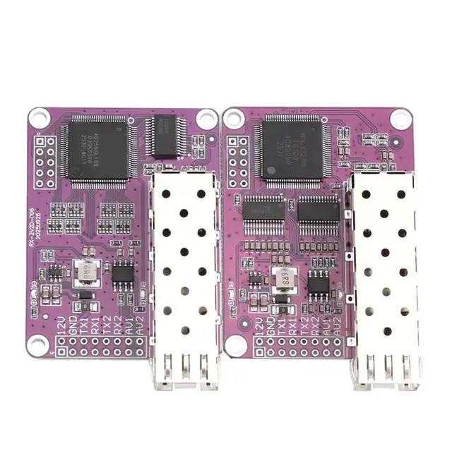 Alt view image 2 of 3 - TX1310+ RX 1550Nm TTL Up To 4 Channel 2 Analog Video+ 2 TTL Data Over Fiber Optic Converter LC Optical Module