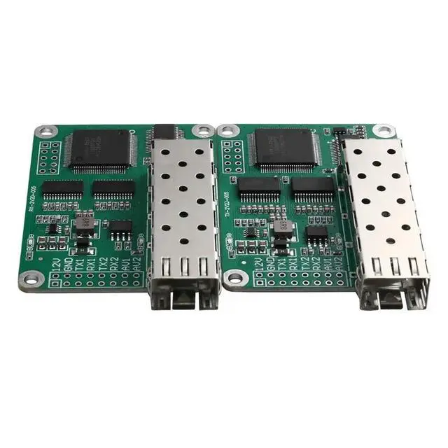 Alt view image 2 of 3 - High-Speed TTL Over Fiber Optic Converter Module 2 Analog Video Ports 2 TTL Data LC Optical Module TX RX Up To 4