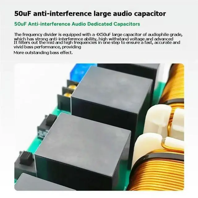Main image of Adjustable Pure Subwoofer Crossover WEAH-818 3000W Subwoofer Crossover Board For Home Car Audio Speakers