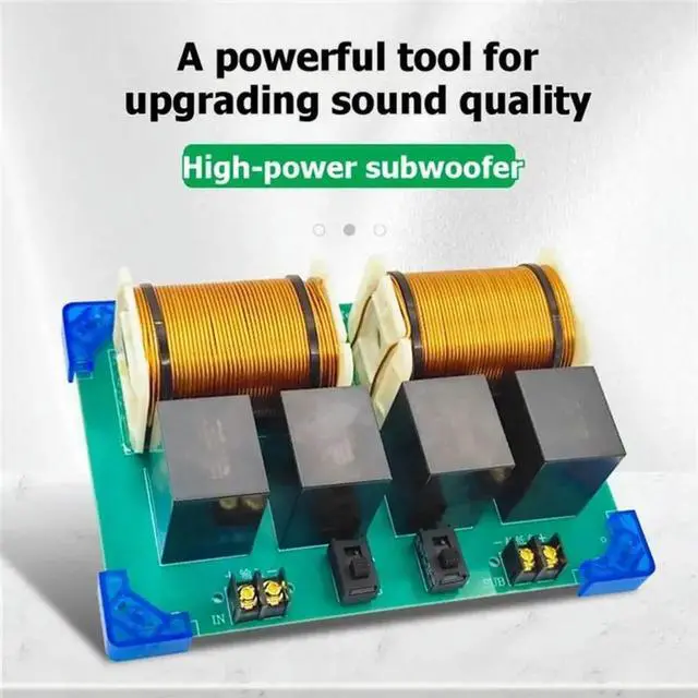 Alt view image 3 of 3 - Adjustable Pure Subwoofer Crossover WEAH-818 3000W Subwoofer Crossover Board For Home Car Audio Speakers