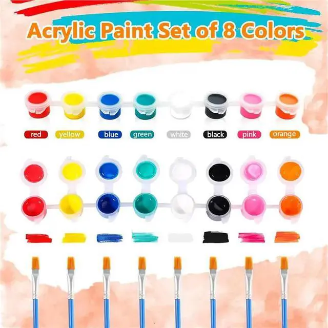 Alt view image 2 of 3 - 40 Pack Mini Acrylic Paint Sets,For Art Craft Painting,Washable Paints Set For Home Birthday Party DIY Favors