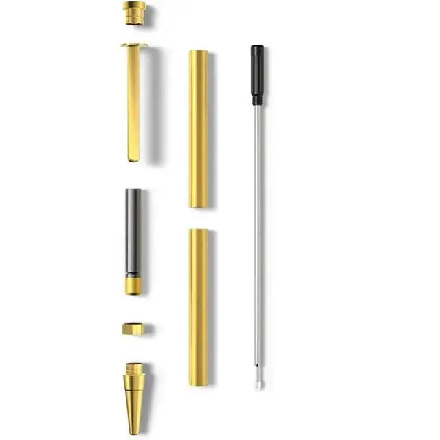 Alt view image 2 of 3 - Pen Kits For Woodturning 30 Pack Premium Slimline Pen Turning Supplies Twist Pen Kit Lathe Turning Supplies For DIY
