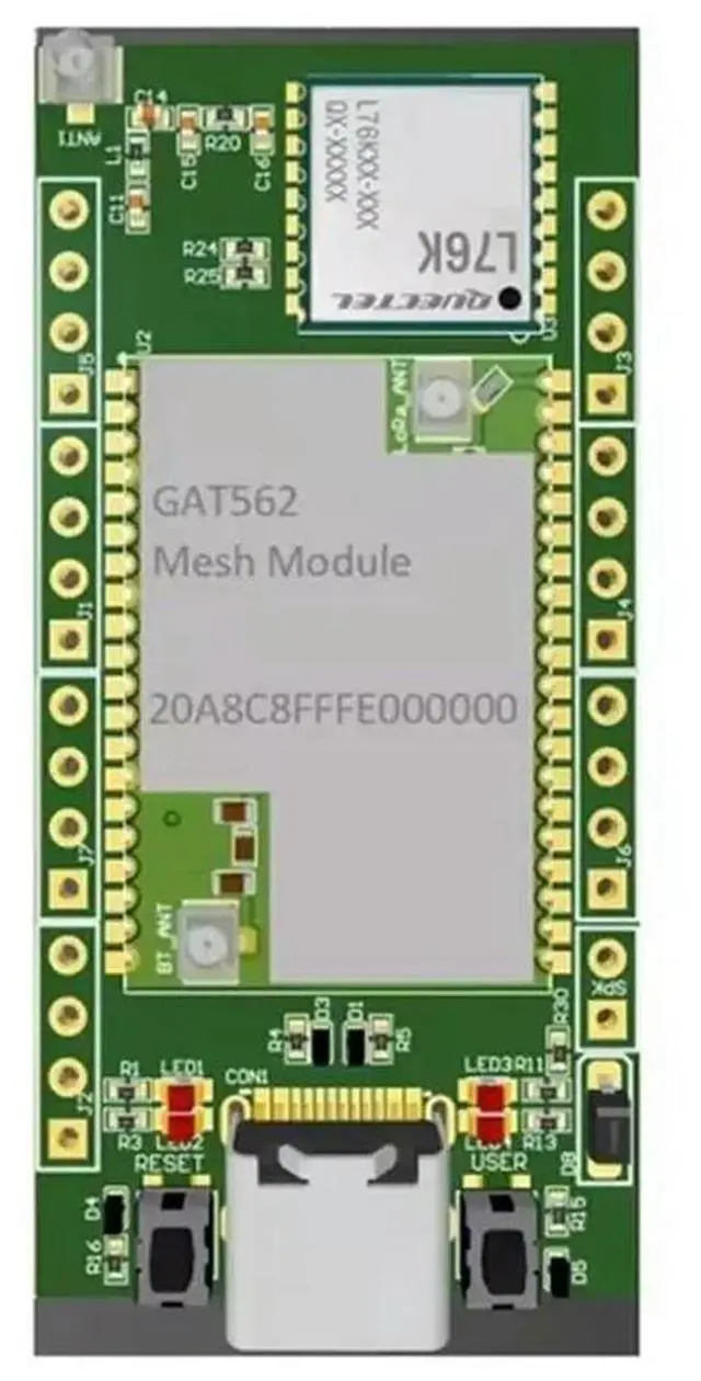 Main image of GAT562 Meshtastic Mesh Lora Development Board SX1262 Module, NRF52840+ , BLE5.0 L76KGNSS Compatibility 20Dbm Low Power