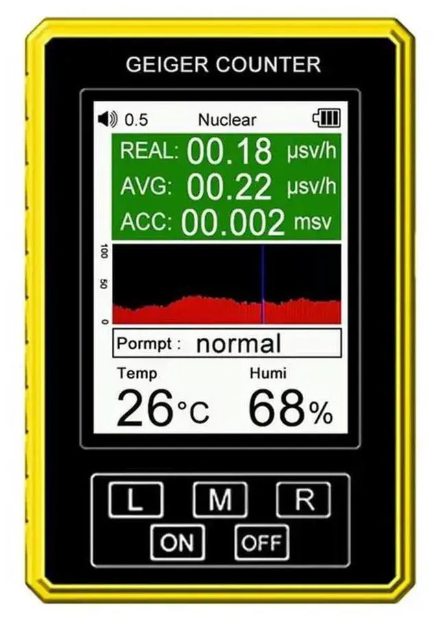 Main image of Handheld Digital Display Electromagnetic Radiation Nuclear Detector EMF Geiger Counter Accurate Tester