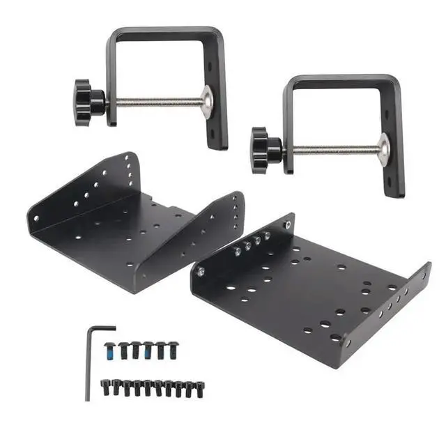 Alt view image 2 of 3 - Z9 Game Steering Wheel Fixed Desktop Bracket 4 Adjustable Angle 15 Degree Wear-Resistant Custom Mounting For V12lite FANATEC