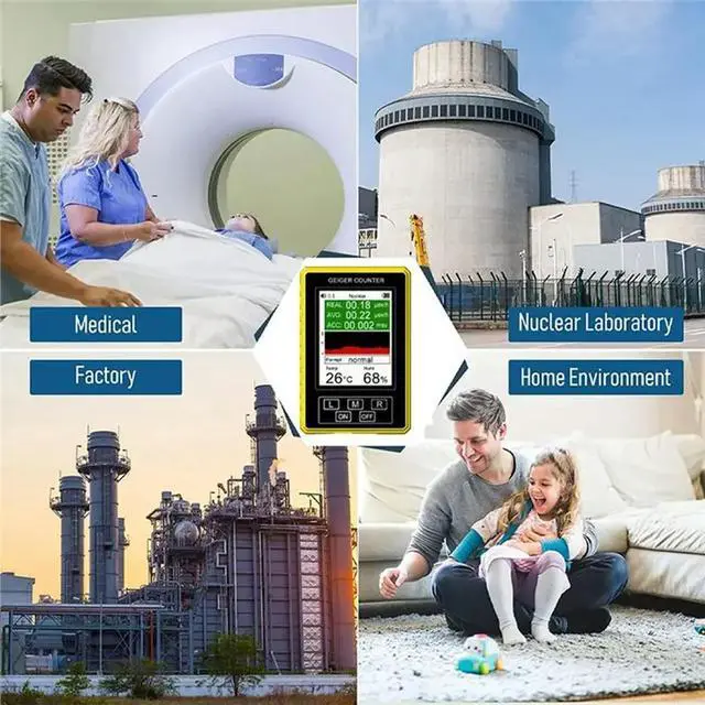 Alt view image 2 of 3 - Handheld Digital Display Electromagnetic Radiation Nuclear Detector EMF Geiger Counter Accurate Tester