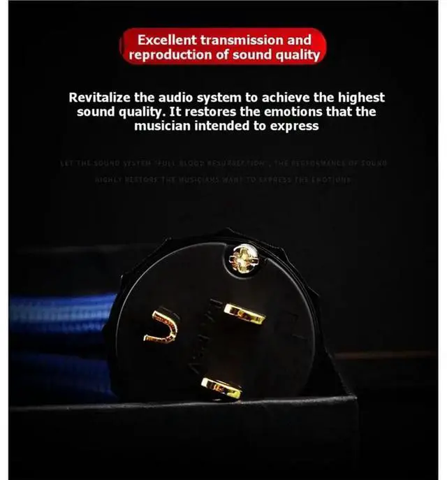 Alt view image 3 of 3 - YYTCG Power Cable Hifi For Amplifier, High-End Audiophile Power Cord For Filter, Home Audio System Upgrade 2M US PLUG
