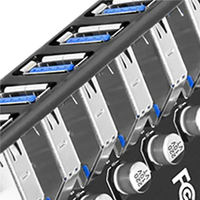 Alt view image 3 of 3 - 4X USB 3.0 PCI-E Expansion Card Adapter 7 Ports Hub Adapter External Controller PCI-E Extender PCI Express Card