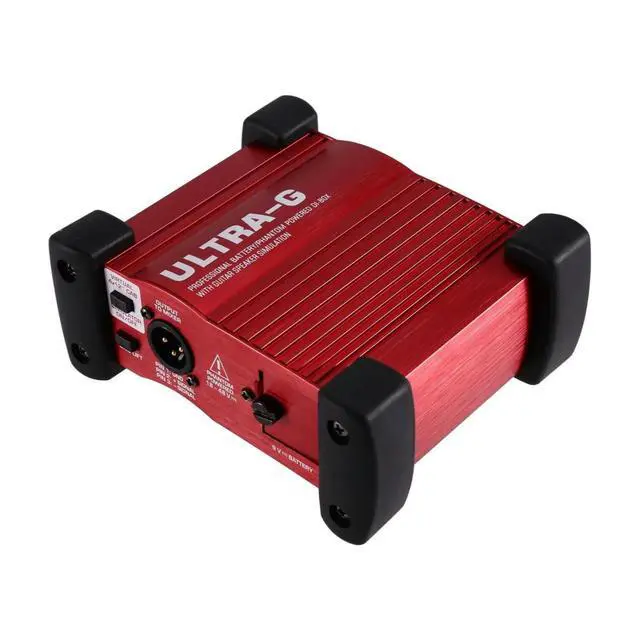 Alt view image 3 of 3 - Professional Powered ULTRA-G GI100 Phantom Powered DI-Box Guitar Speaker Emulation