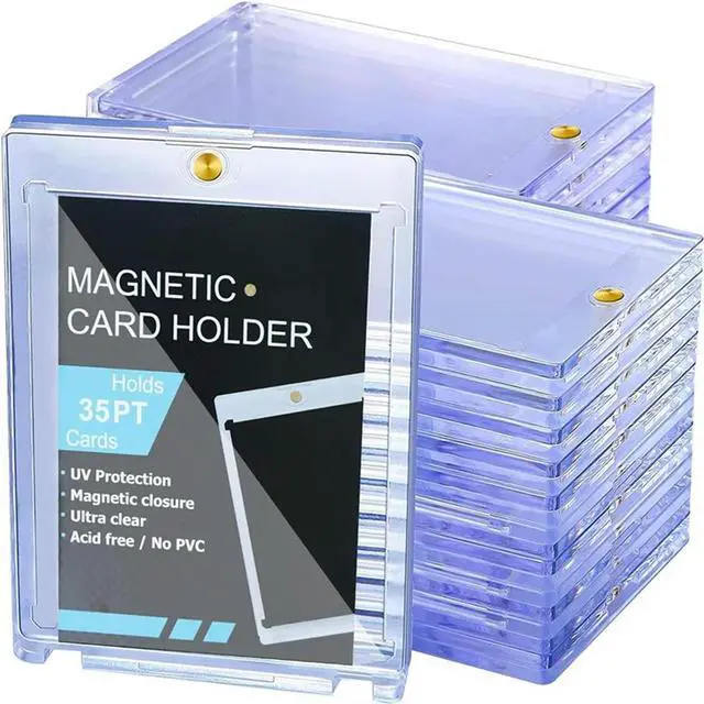 Main image of 25Pc Magnetic Card Holder 35Pt,Card Case Holder Card Protectors Hard Plastic,Card Sleeves Display Case For Baseball Card