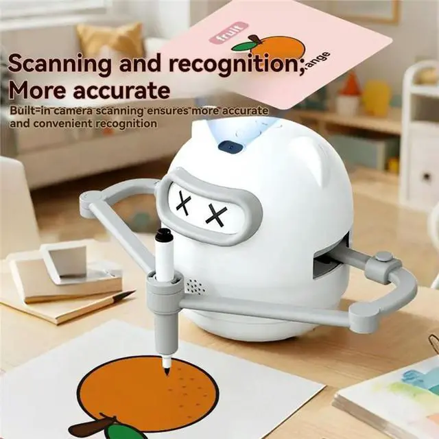 Alt view image 3 of 3 - Drawing Robot Early Education With Cards And Pens With Camera Accurate Identification