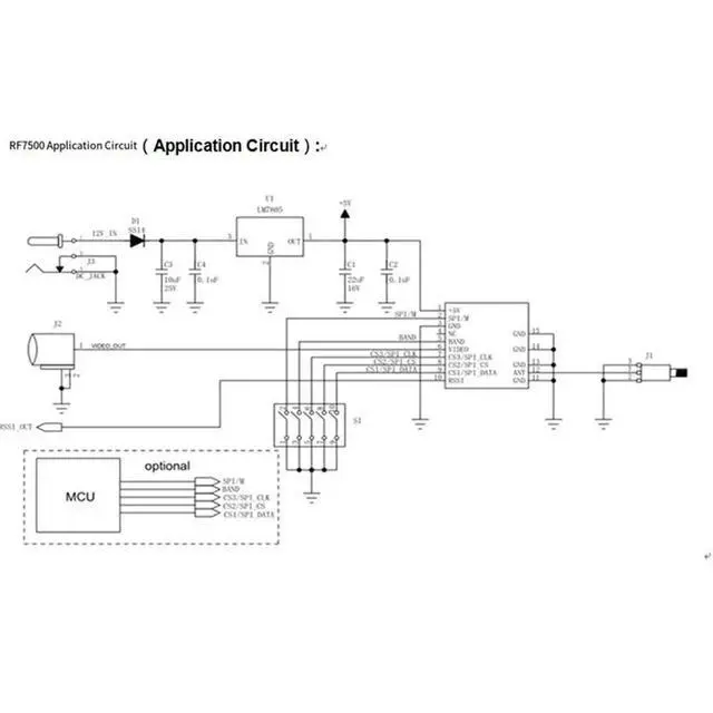 Alt view image 2 of 3 - RF7500 FPV Analog Video Receiver Module VRX 6G-7.2Ghz SPI Interface Superior RSSI Signal Performance